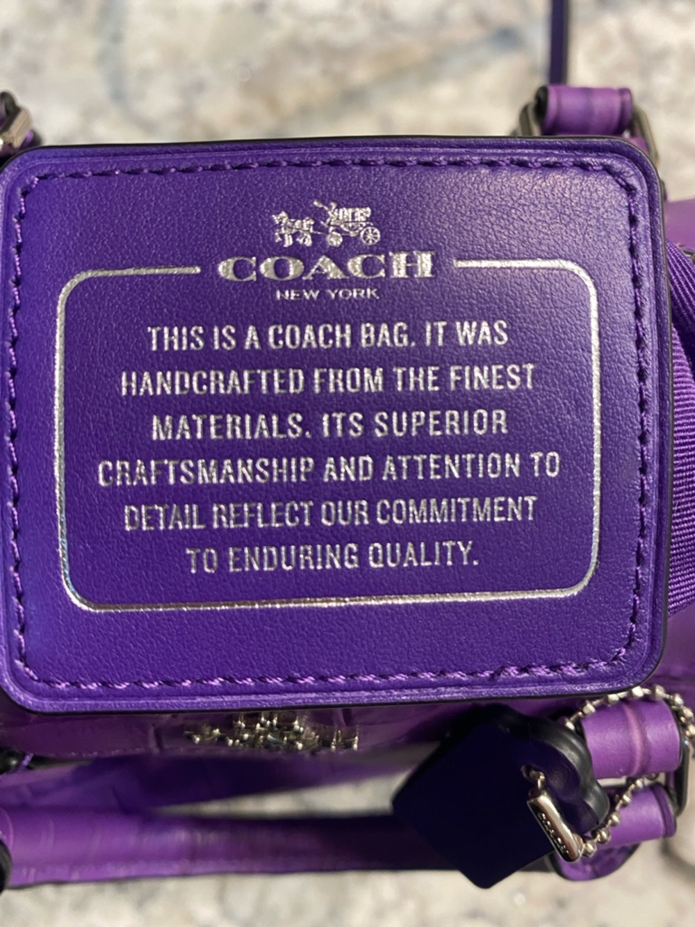 Coach Mini Bennet Croc Embossed Satchel And Dust Bag - Picture 5 of 11